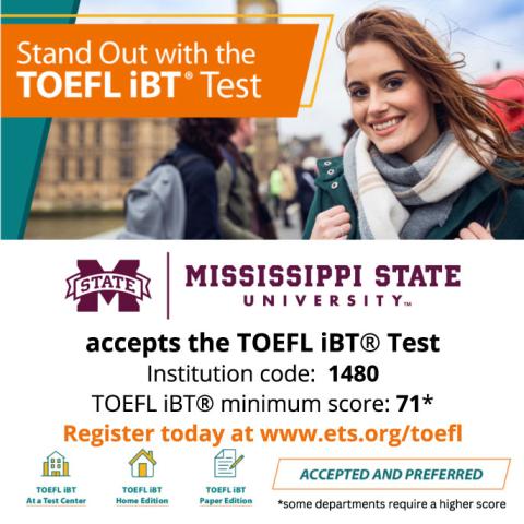 TOEFL iBT test banner