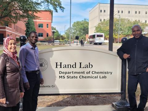 FAS SEP SPS Fellows Conduct Chemical Analysis as MSU Hand Lab