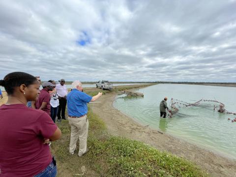 FAS SEP SPS Fellows Visit Tackett Farms - Ponds