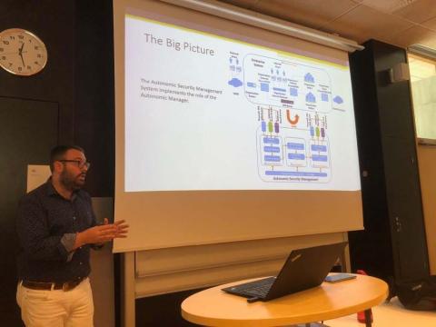 Stefano Iannucci giving a seminar at the Blekinge Institute of Technology (BTH)