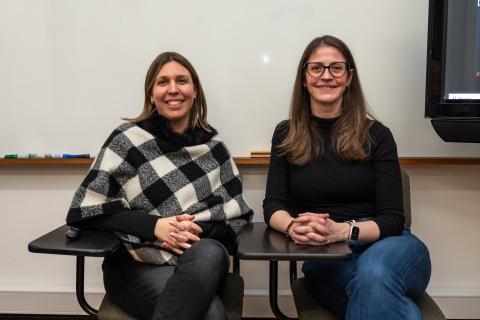 Lourdes Cardozo Gaibisso and Natalia Zambon Ferronato during the first BRIDGE TESOL Professional Development session in June 2025 (Uruguay)