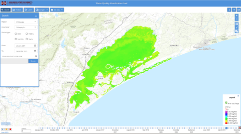 Screenshot from the ALERT visualization tool.