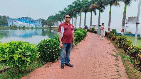 Dr. Dash at the Chilika Development Authority Campus
